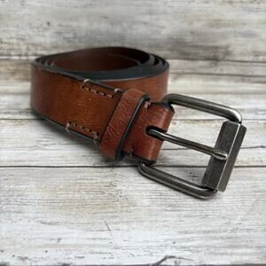 Levi’s Belt Sz XL 42-44 Brown Vegan Leather Western Casual Cowboy 44.5”